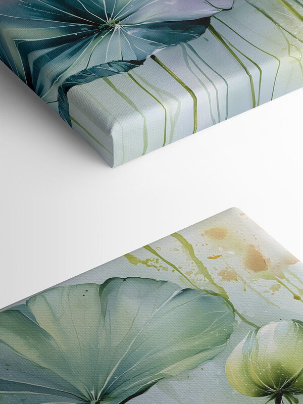 Painting of flowers and leaves