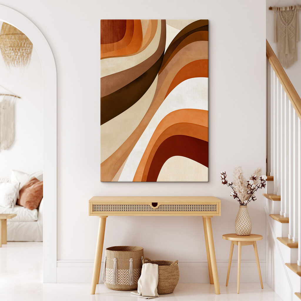 Warm Earthy Tones in Abstract Design