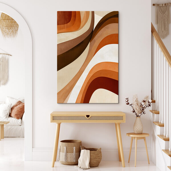 Warm Earthy Tones in Abstract Design
