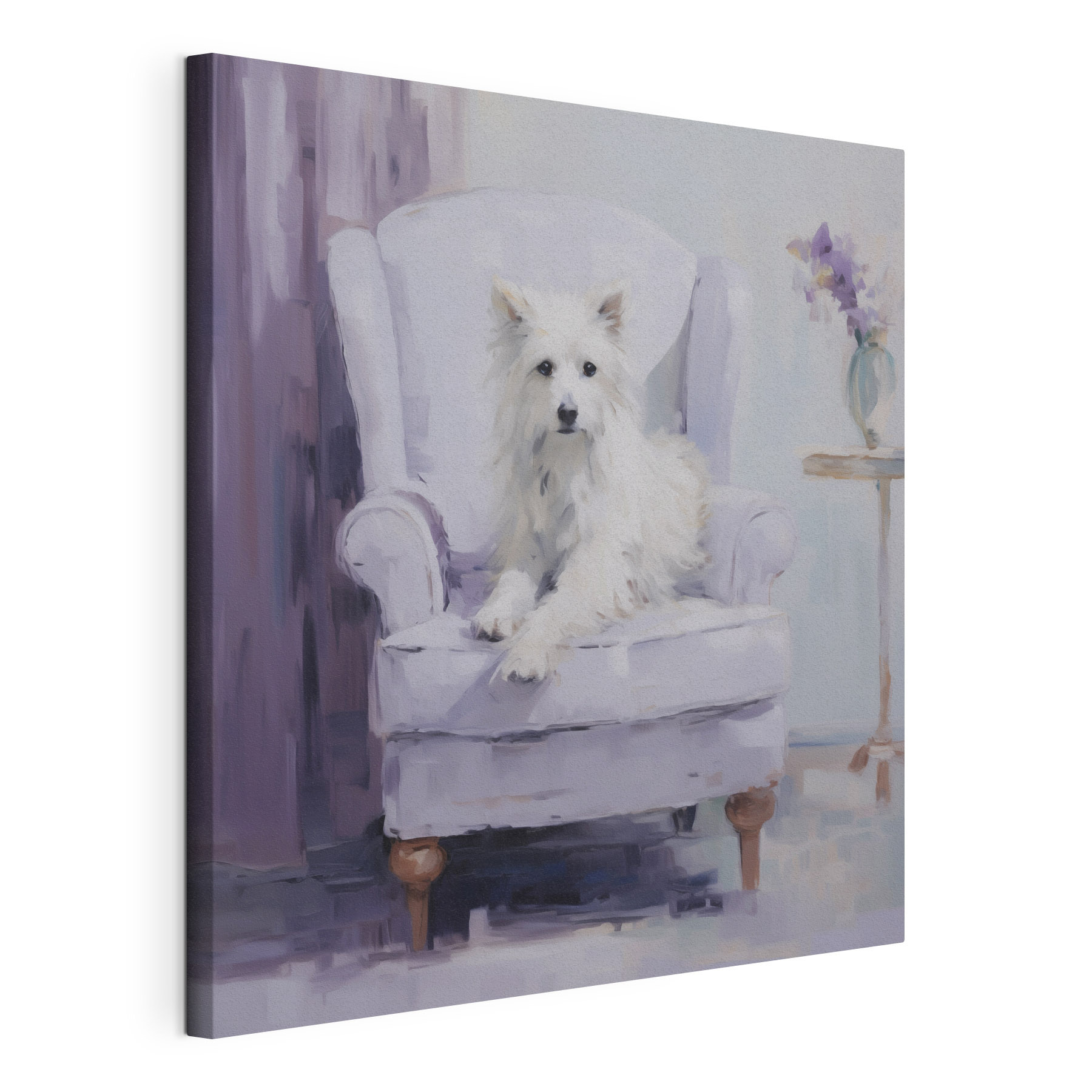 Dog sitting in a chair Dog sitting in a chair