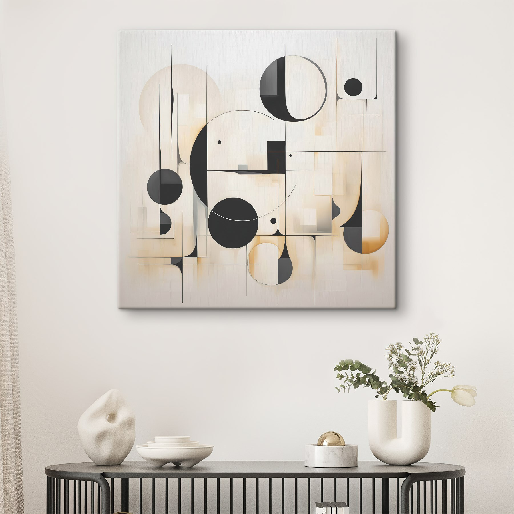 Black and white art piece
