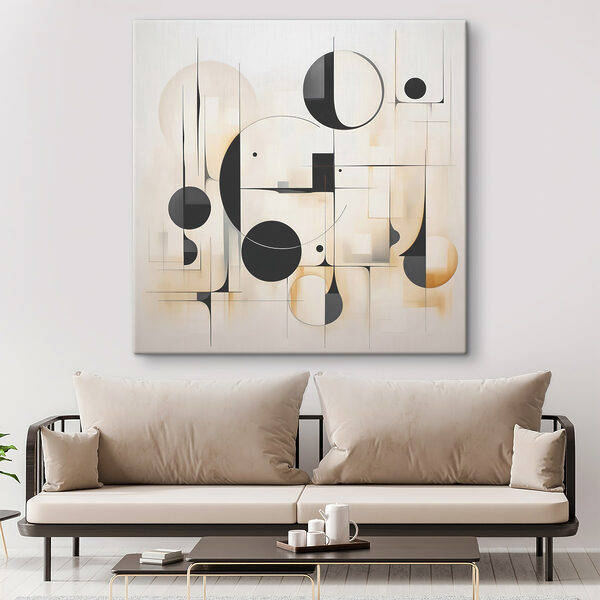Black and white art piece