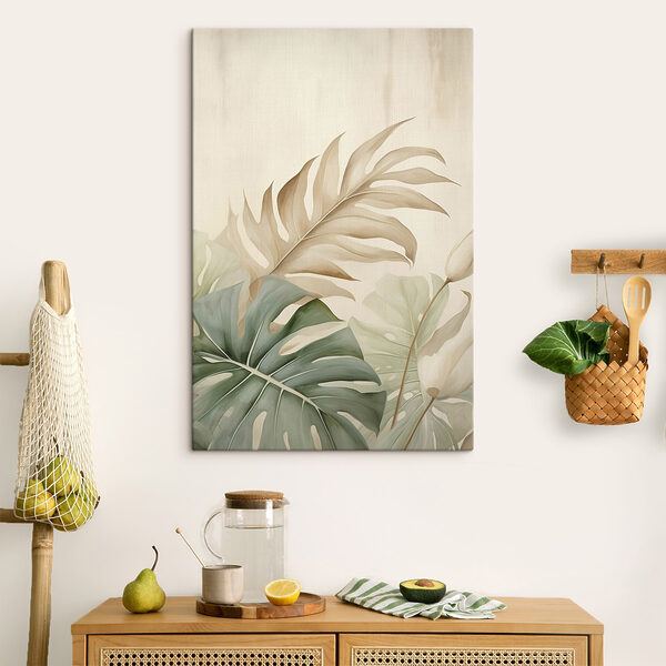 Lush foliage in soft pastel hues