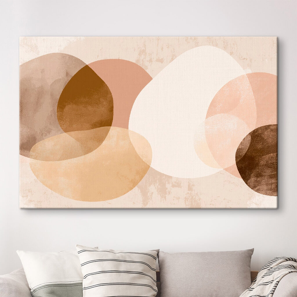 Group of brown and white circles Group of brown and white circles