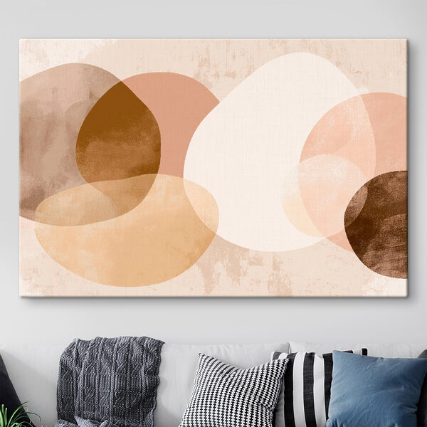 Group of brown and white circles Group of brown and white circles