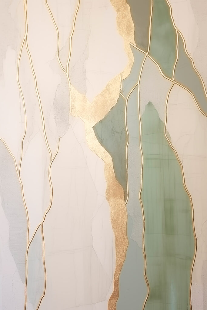 Elegant lines of muted color tones