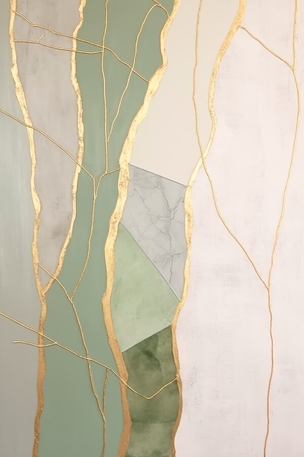 - Elegant lines and calming colors