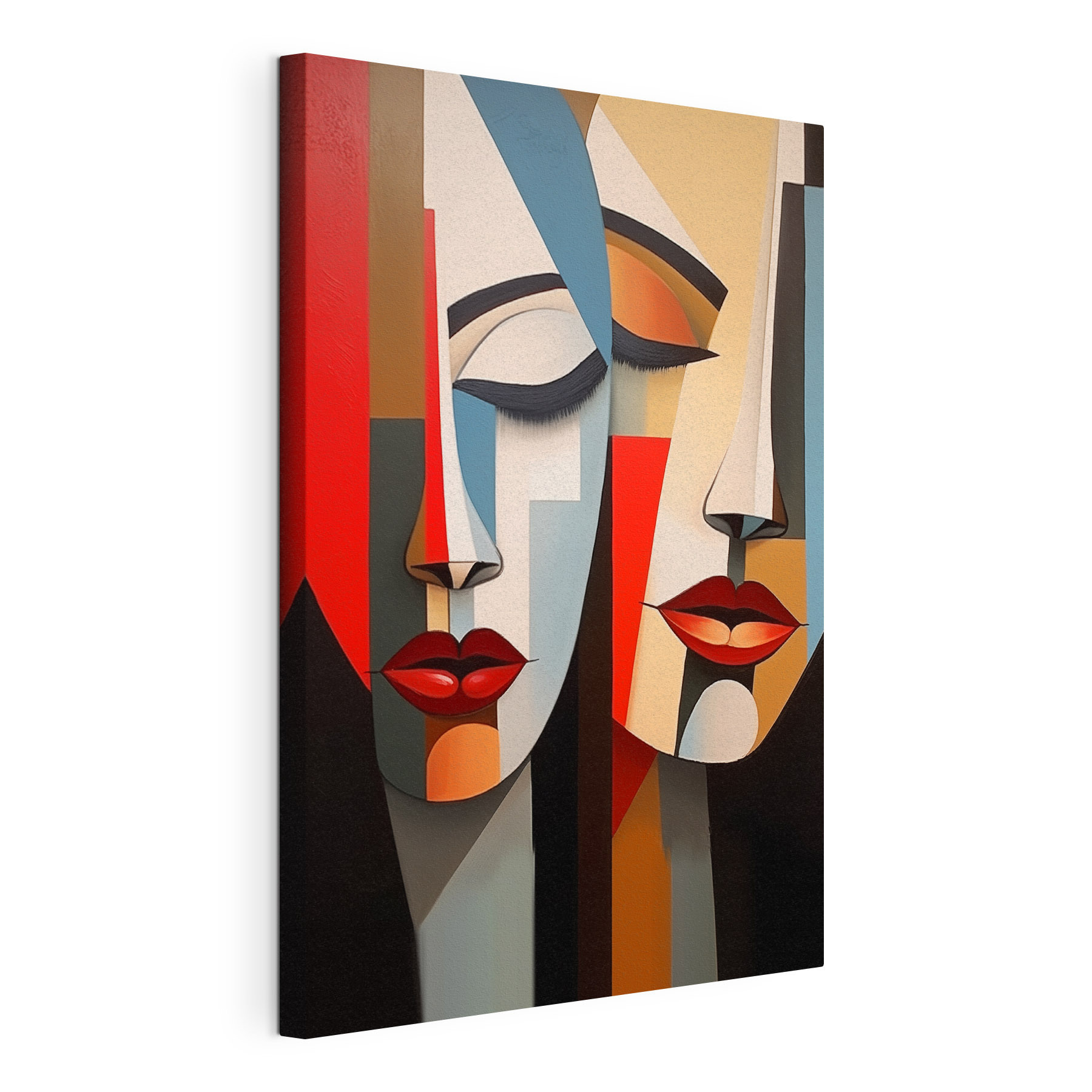 Painting of two faces