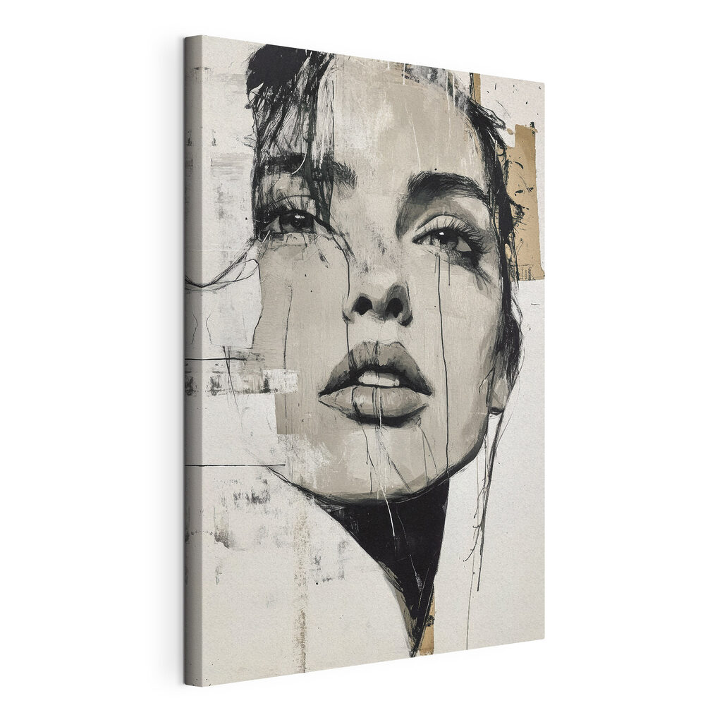 Painting of a woman's face