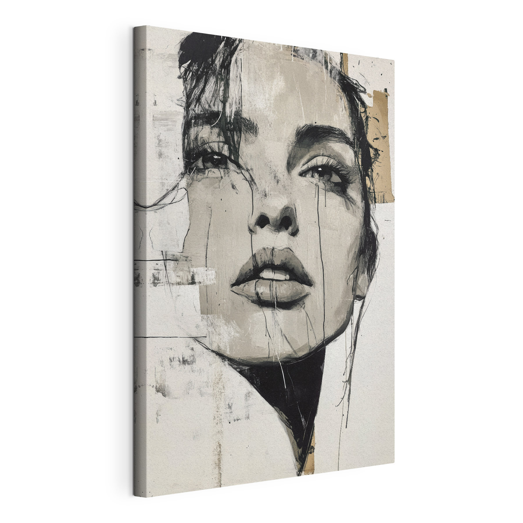 Painting of a woman's face