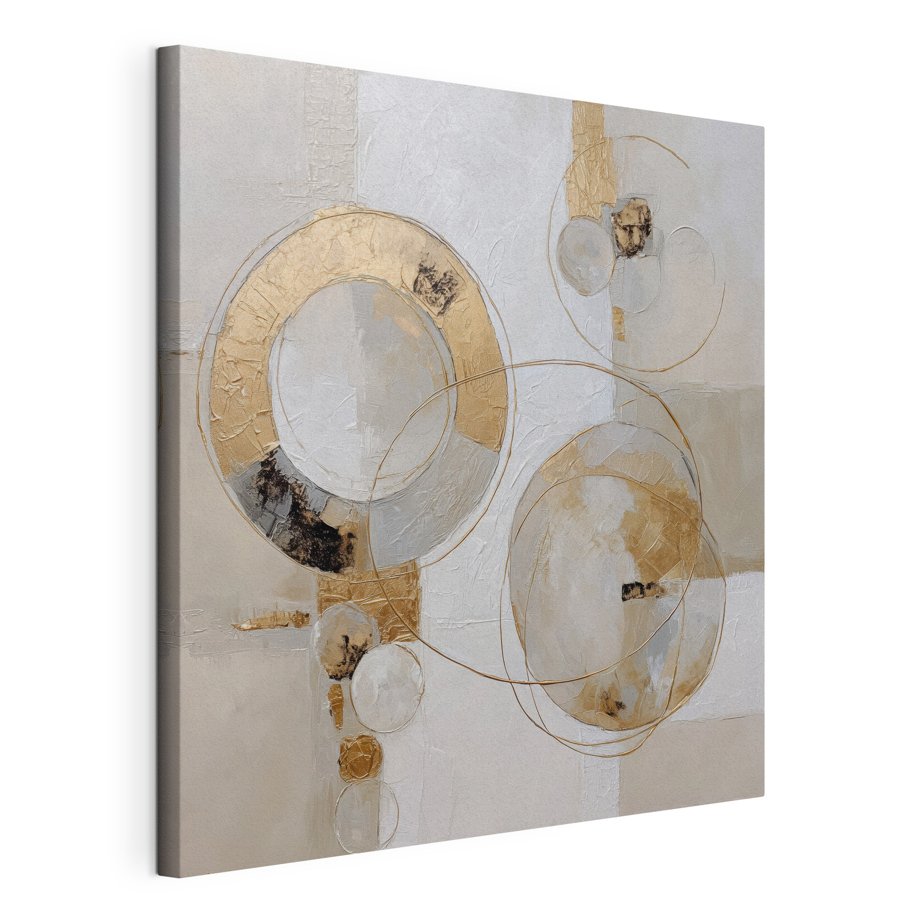 Painting of circles and lines