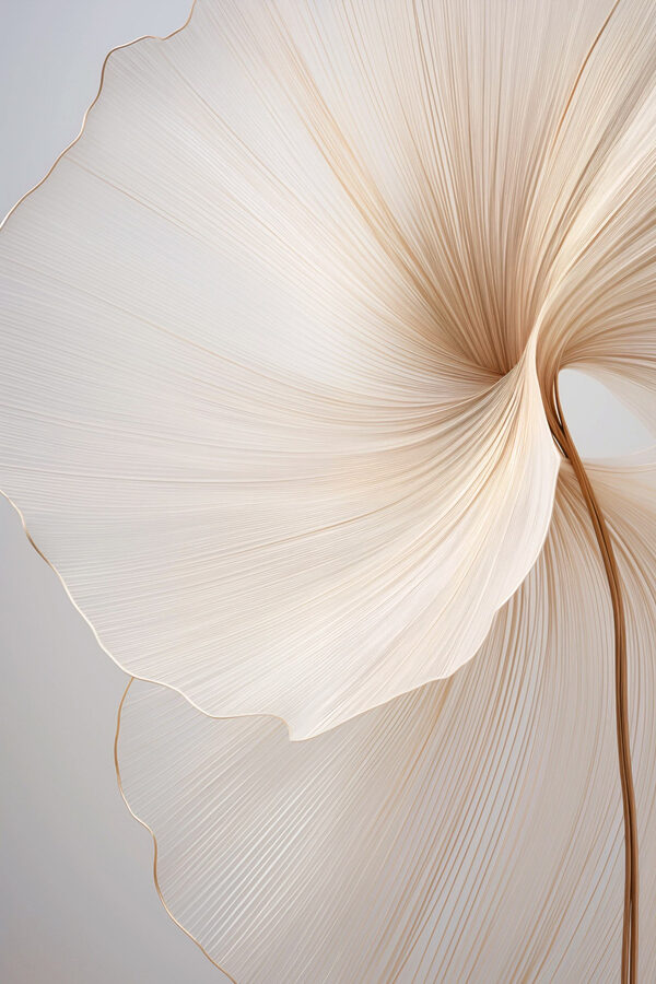 Delicate curves in soft tones