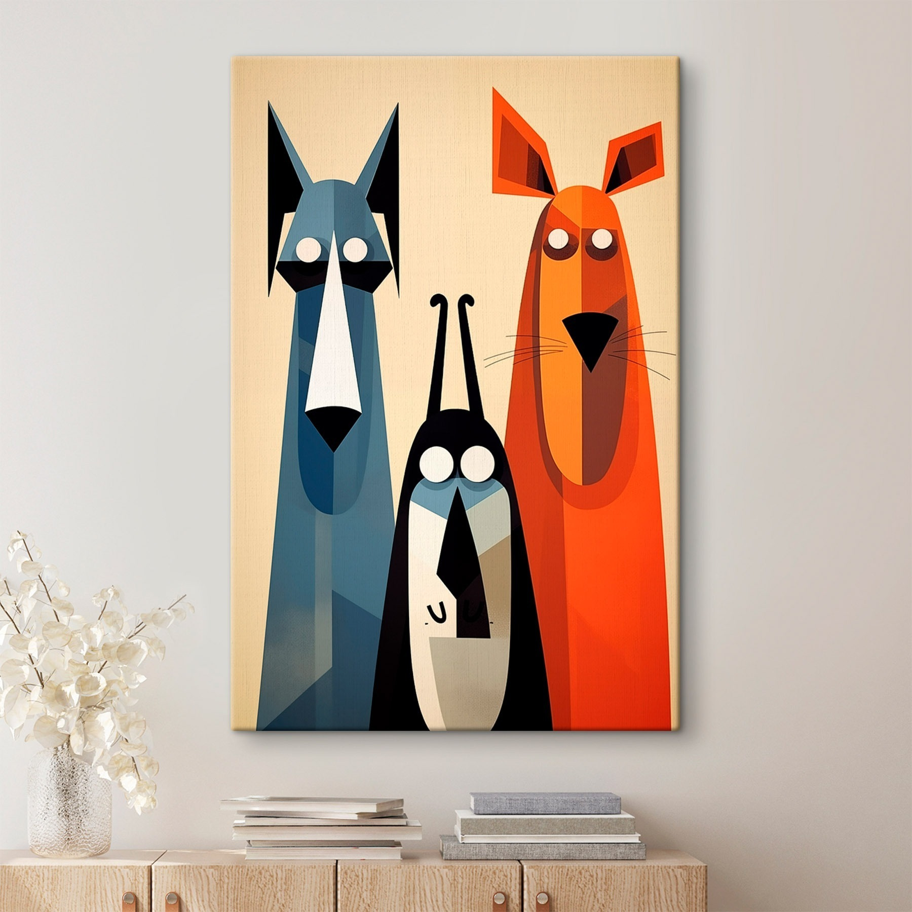 Group of cartoon animals