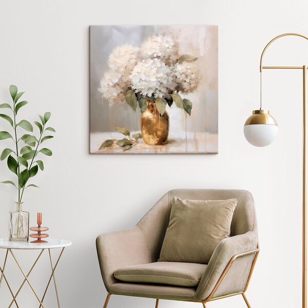 Painting of flowers in a vase Painting of flowers in a vase