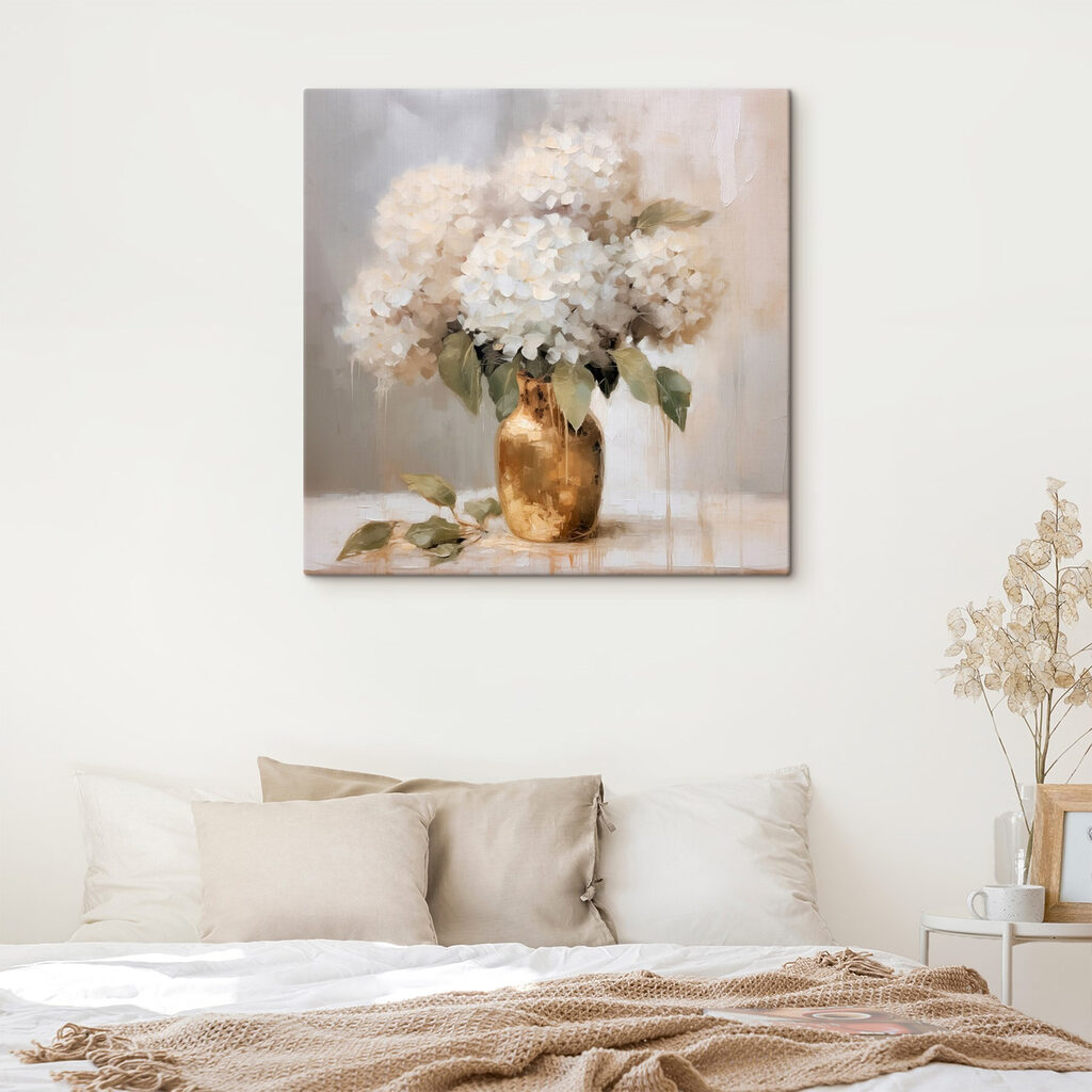 Painting of flowers in a vase Painting of flowers in a vase