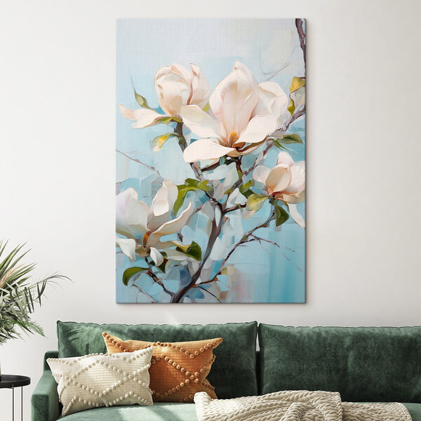 Painting of a white flower Painting of a white flower