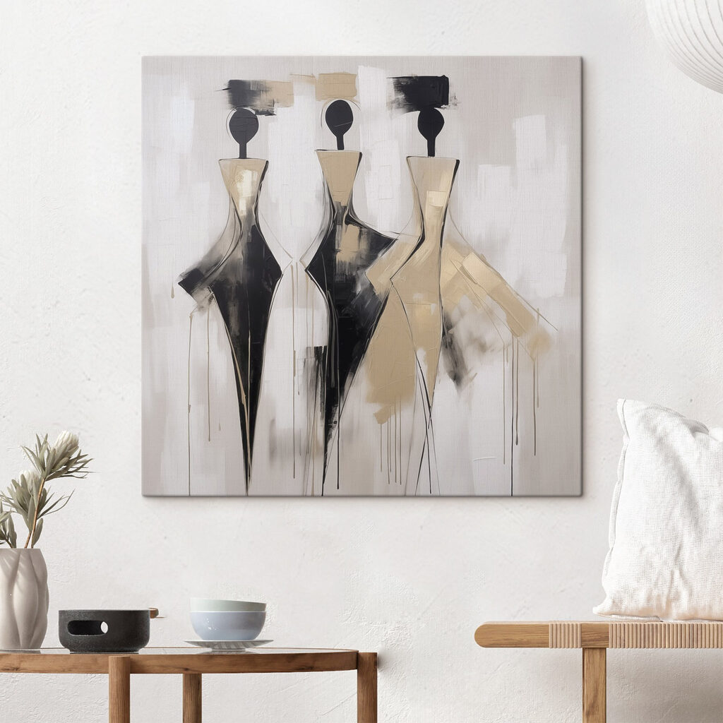 Painting of a group of women Painting of a group of women