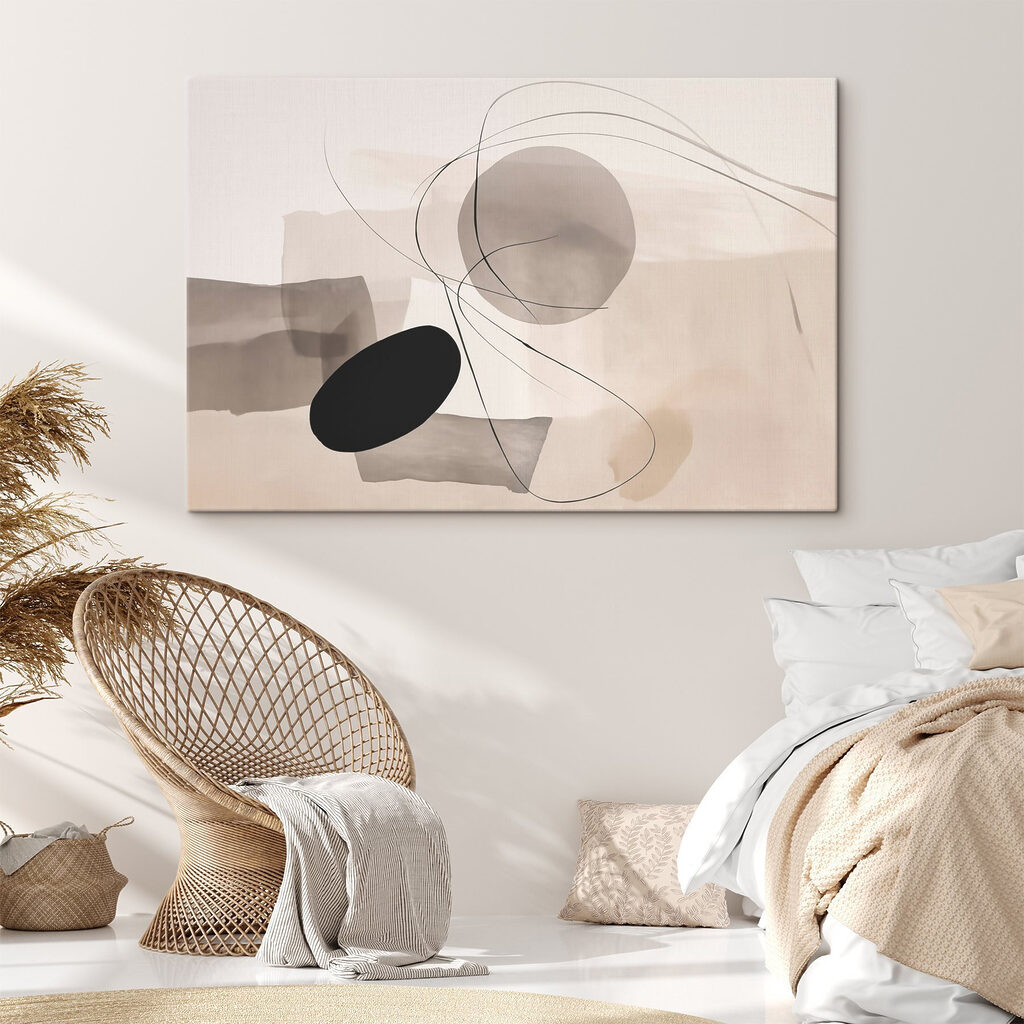Black and white art piece