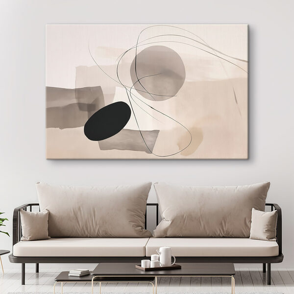 Black and white art piece