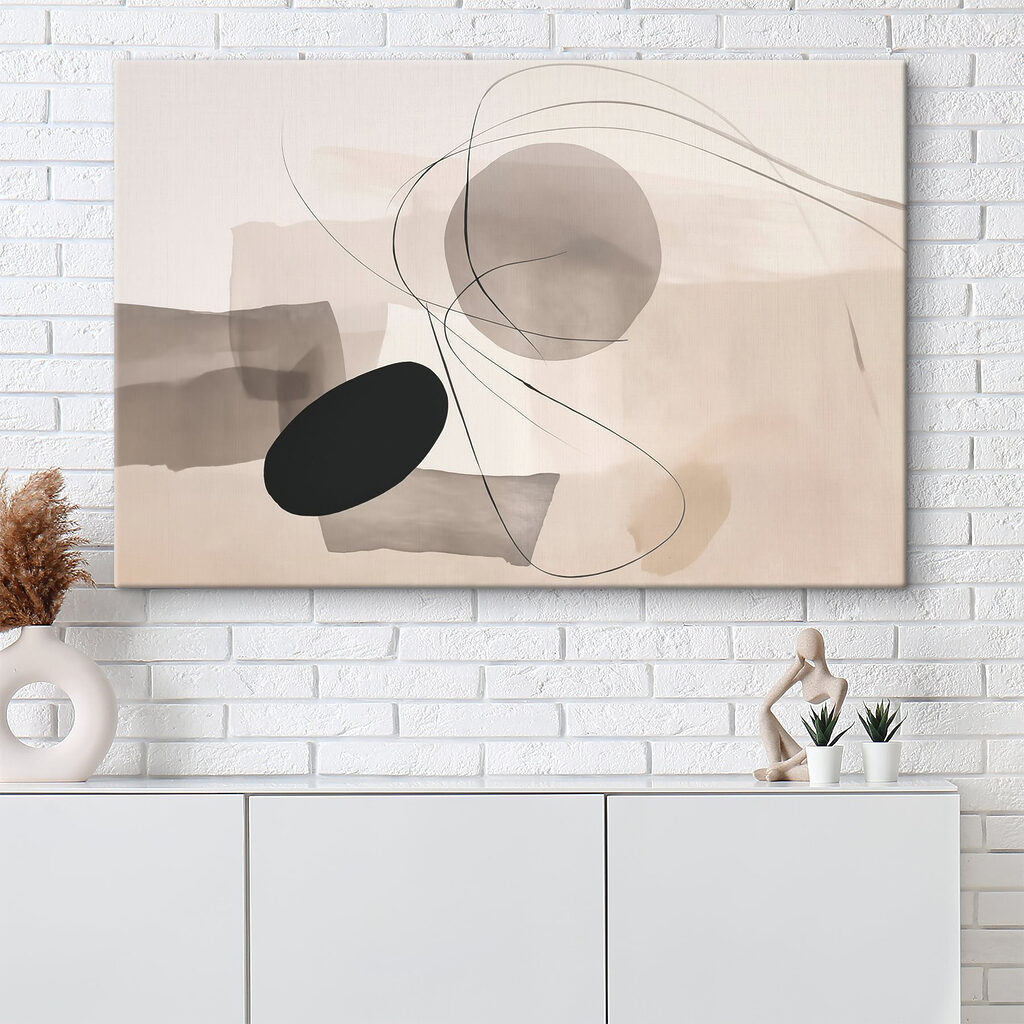 Black and white art piece