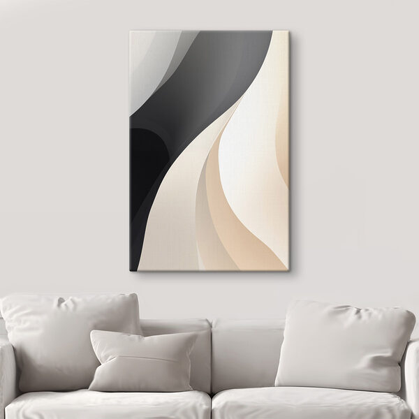 - Soft curves in gentle hues - Soft curves in gentle hues