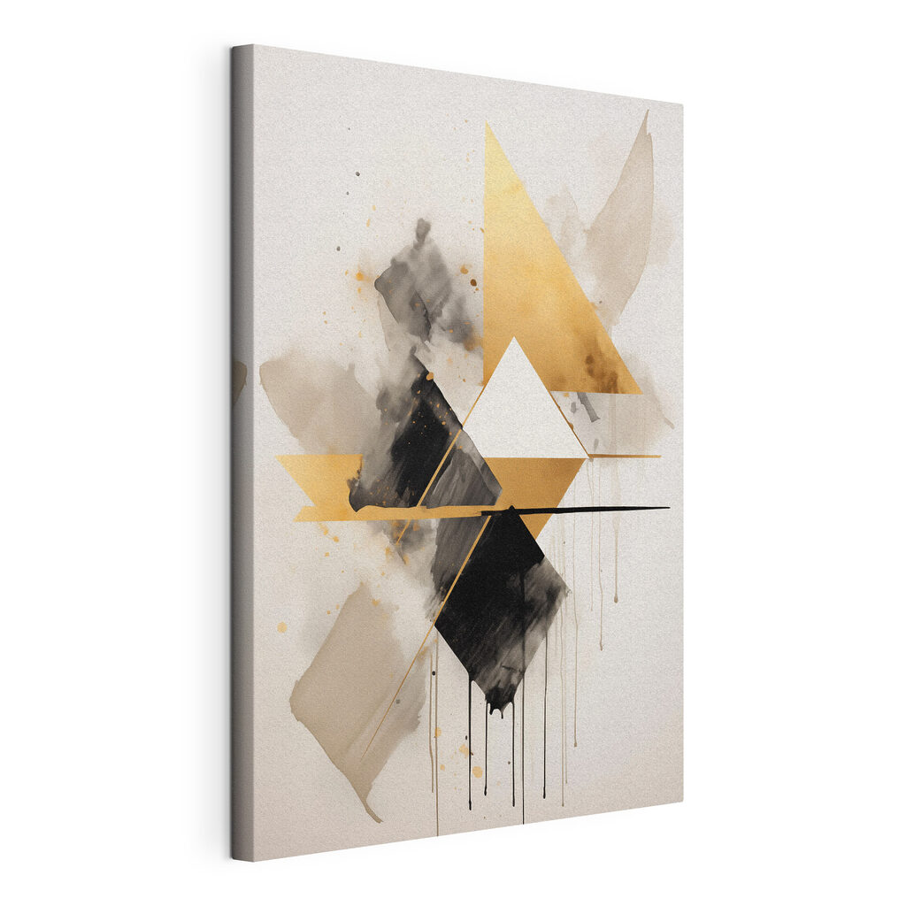 Painting of triangles and lines Painting of triangles and lines