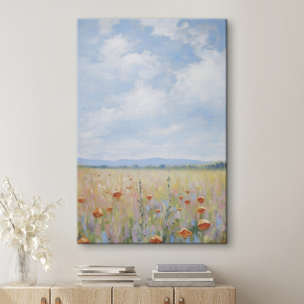 Field of flowers and grass Field of flowers and grass