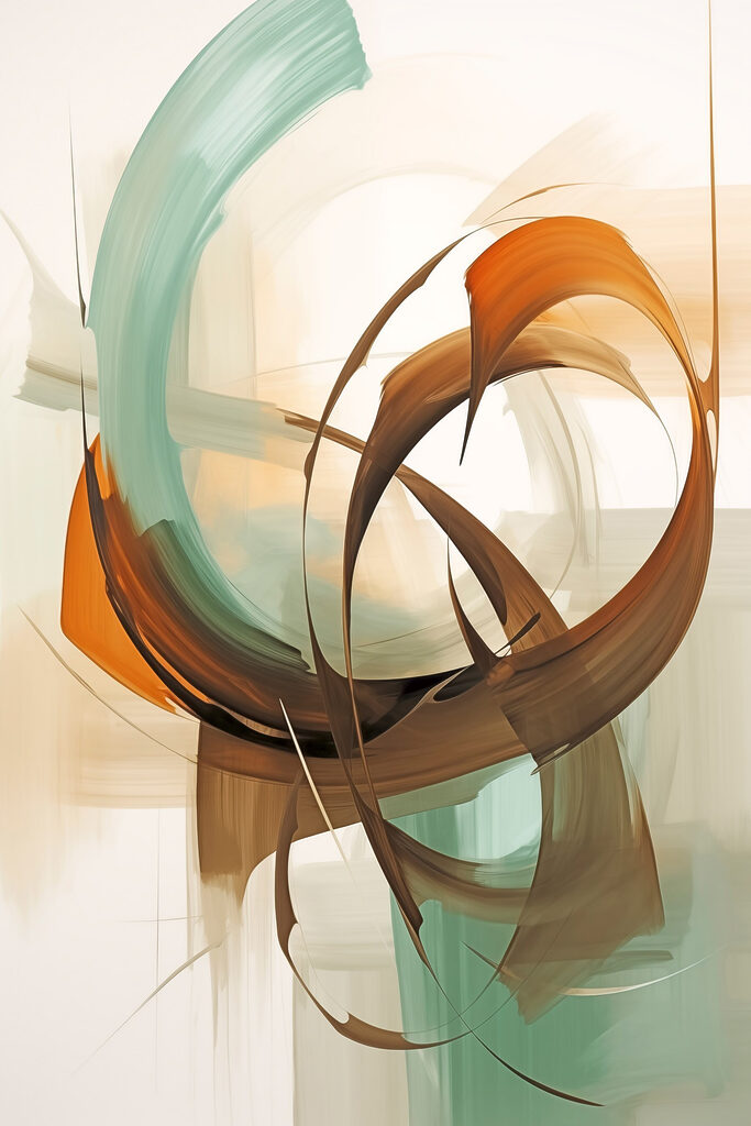 Painting of a swirly circle