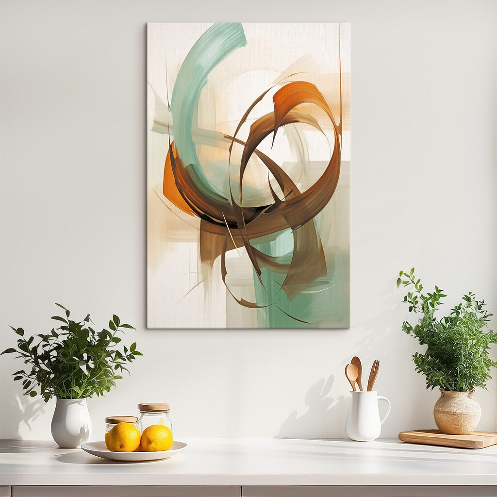 Painting of a swirly circle
