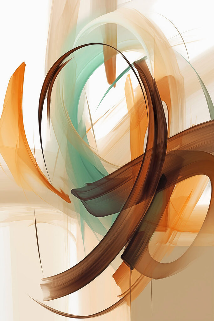 Dynamic swirls in earthy tones Dynamic swirls in earthy tones