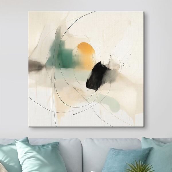 Painting of a circle and a circle Painting of a circle and a circle
