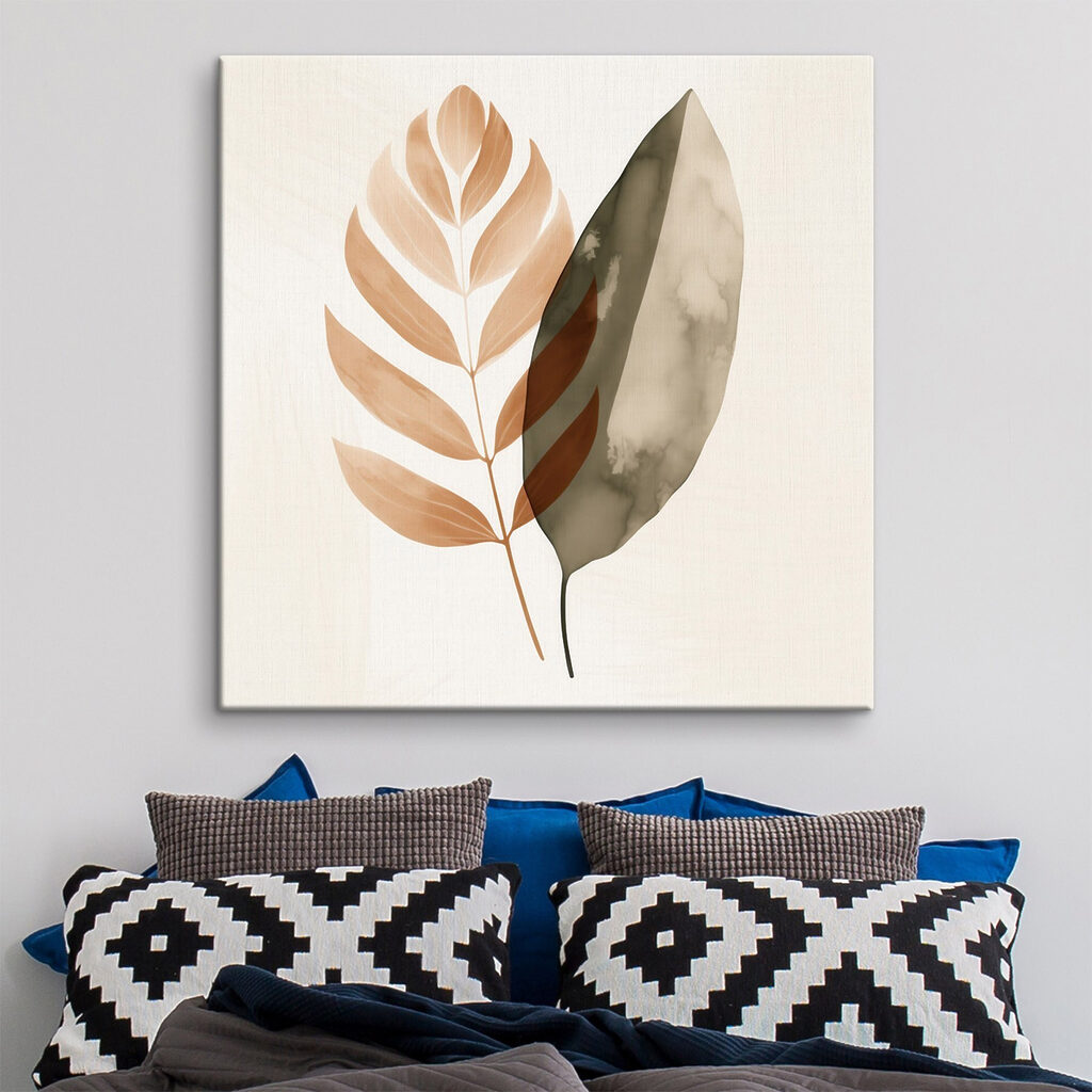 Elegant leaves on a soft background Elegant leaves on a soft background