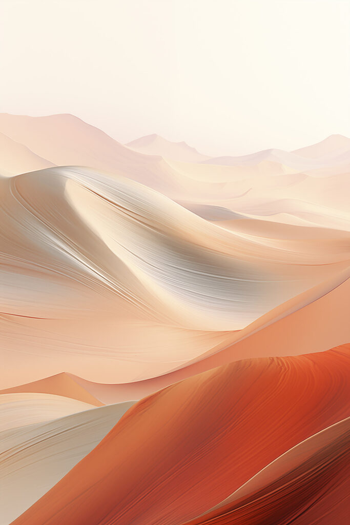 Desert landscape with sand dunes Desert landscape with sand dunes
