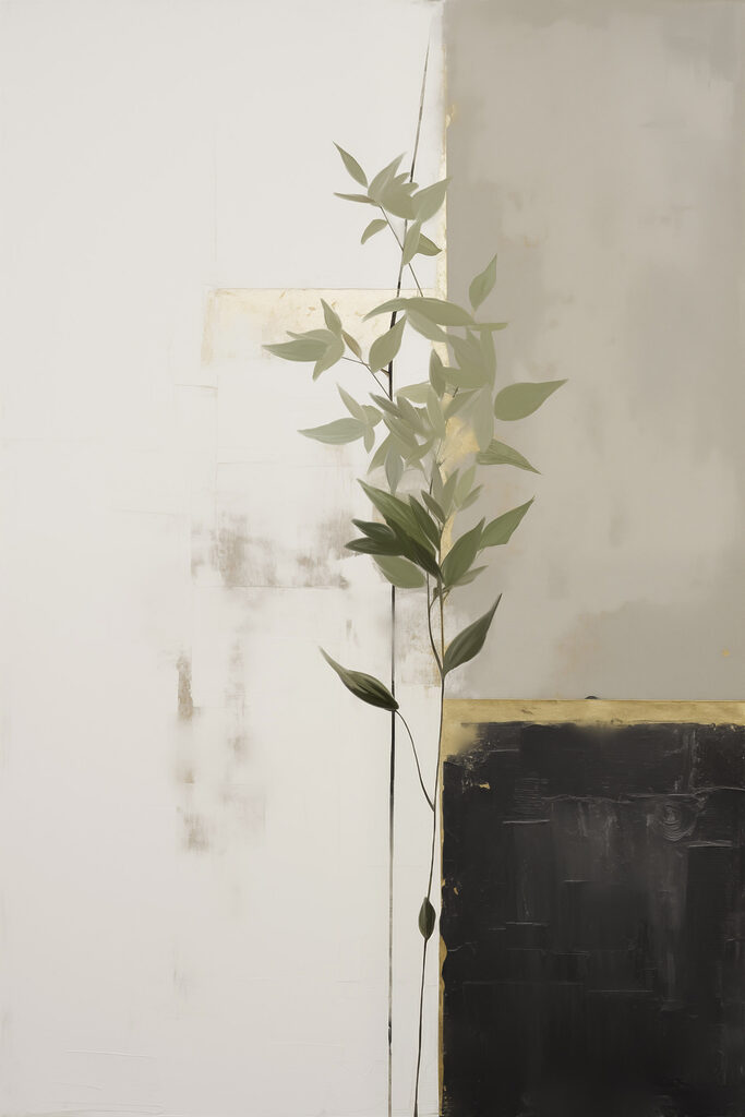 Plant growing up against a wall Plant growing up against a wall