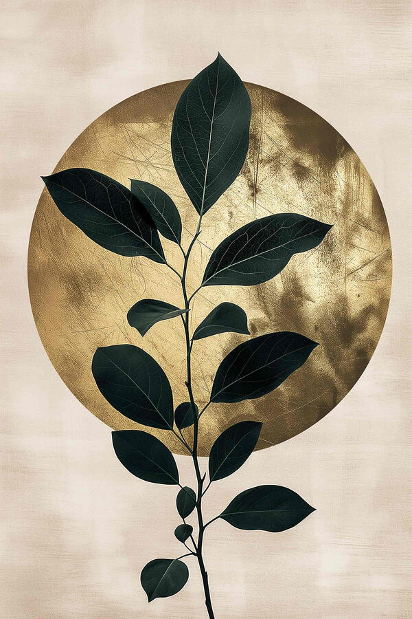 - Elegant leaves against a soft backdrop