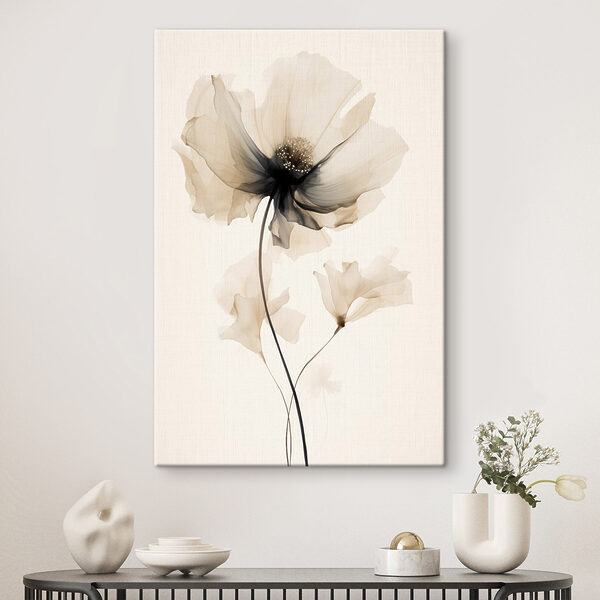 Flower with transparent petals