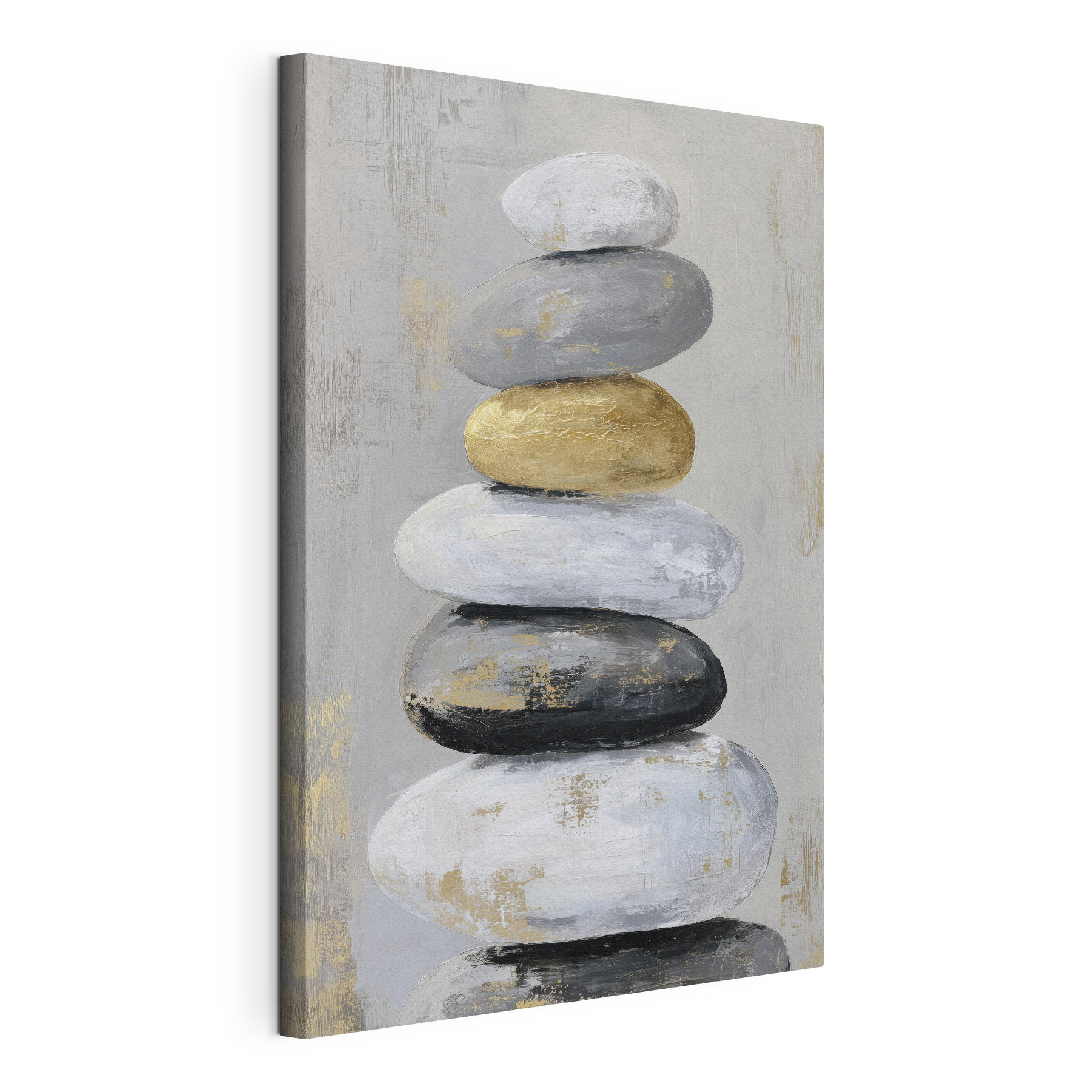 Painting of a stack of rocks