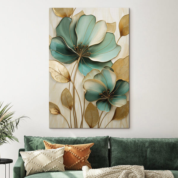 Floral art with elegant design elements Floral art with elegant design elements