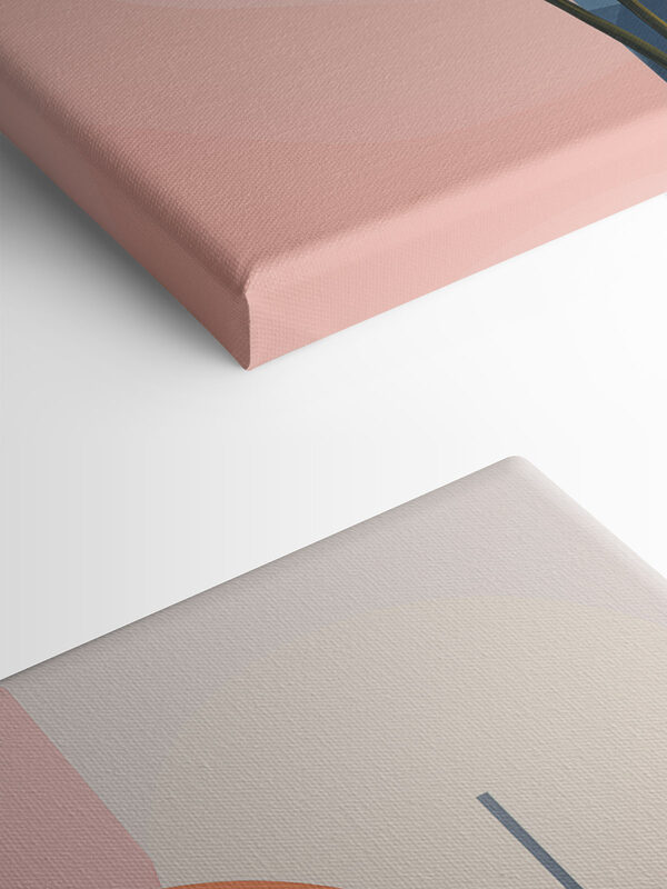 Leaf with a colorful background