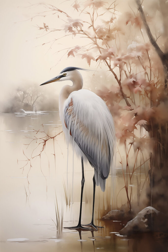 Bird standing in water