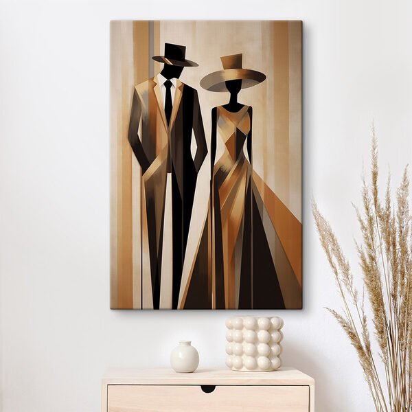 Painting of a man and woman