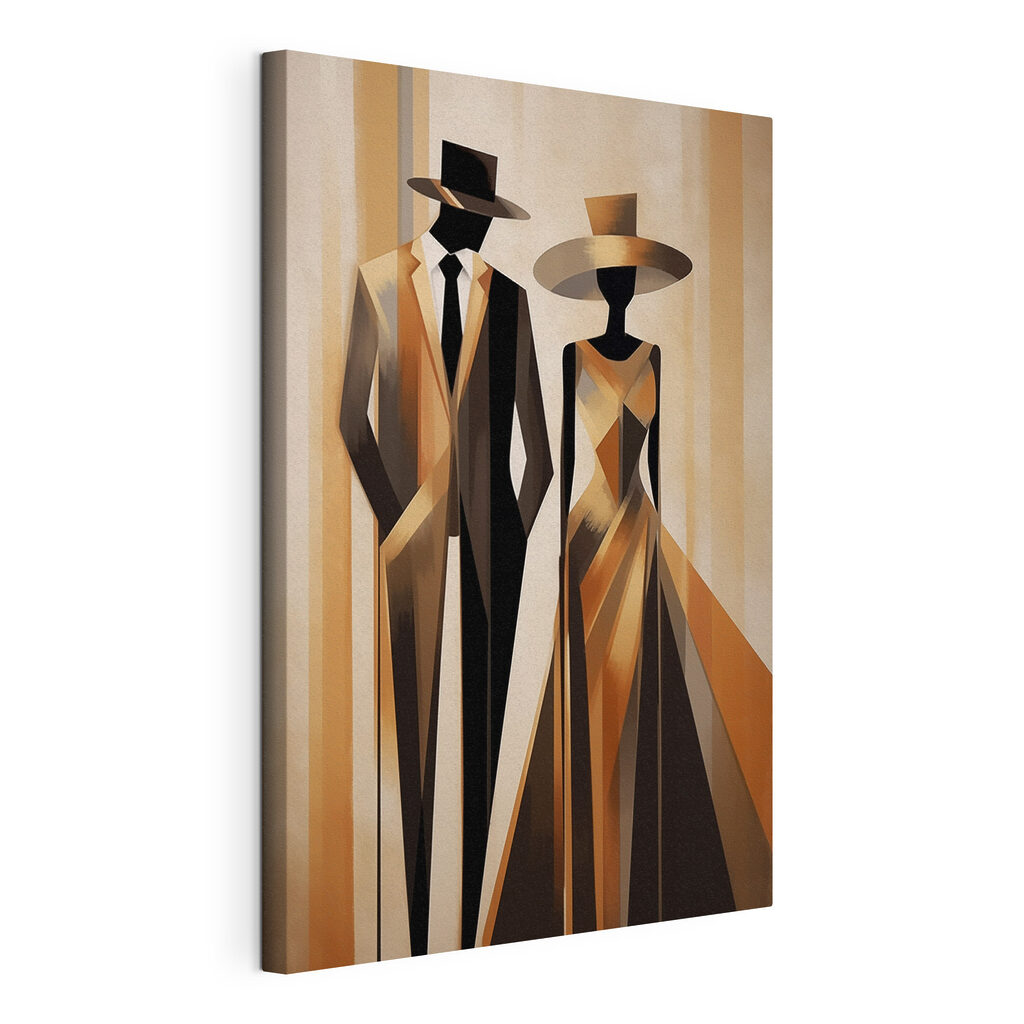 Painting of a man and woman