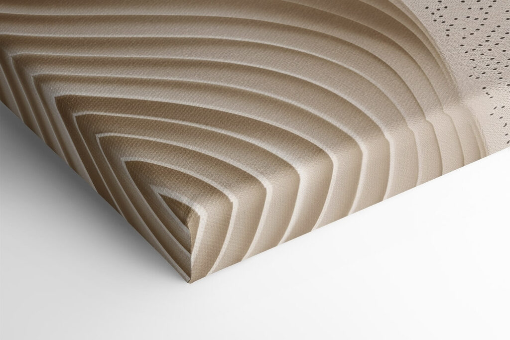 White and brown surface with wavy lines White and brown surface with wavy lines