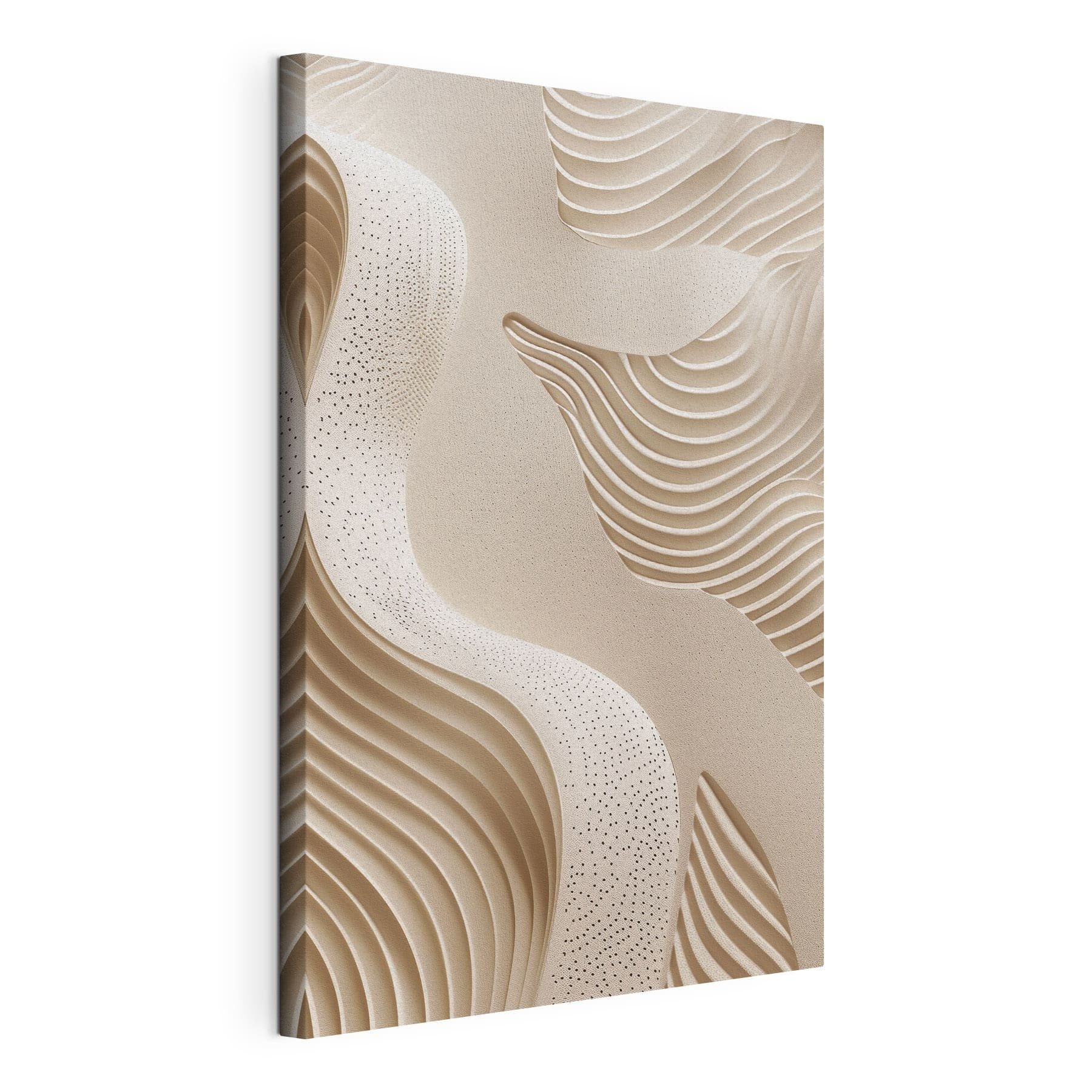 White and brown surface with wavy lines White and brown surface with wavy lines