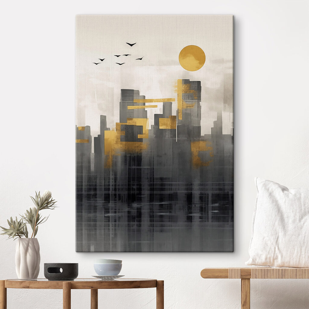 Painting of a city