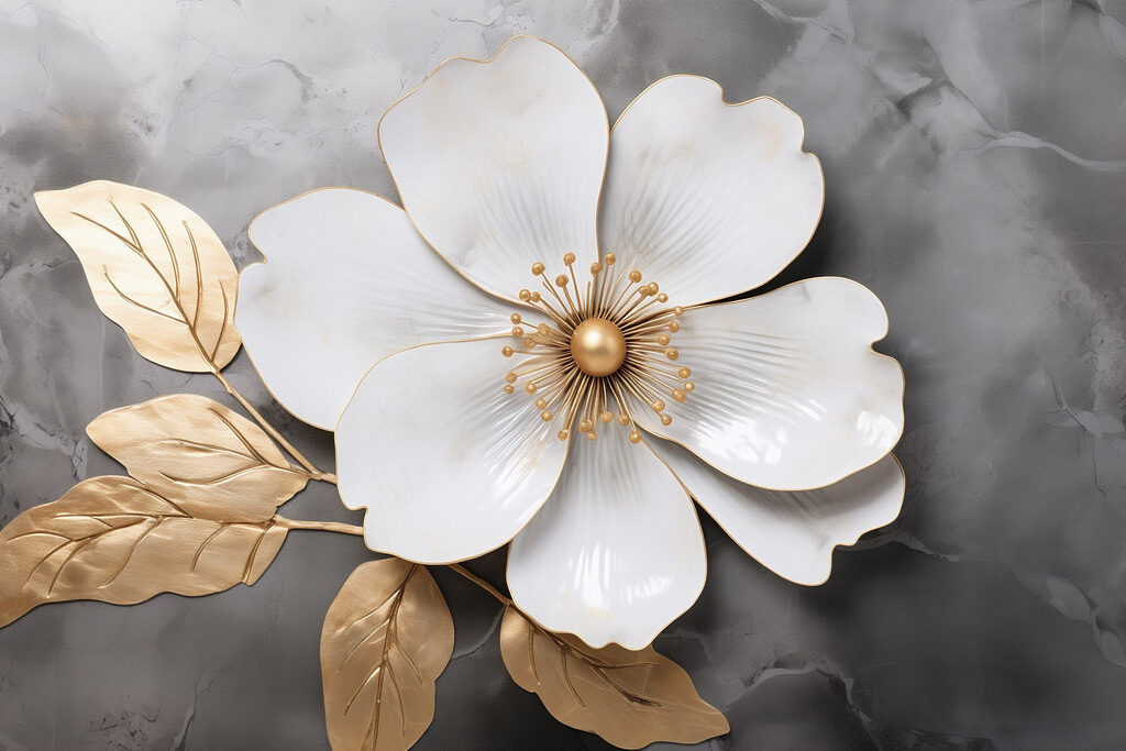 Delicate floral design with subtle elegance