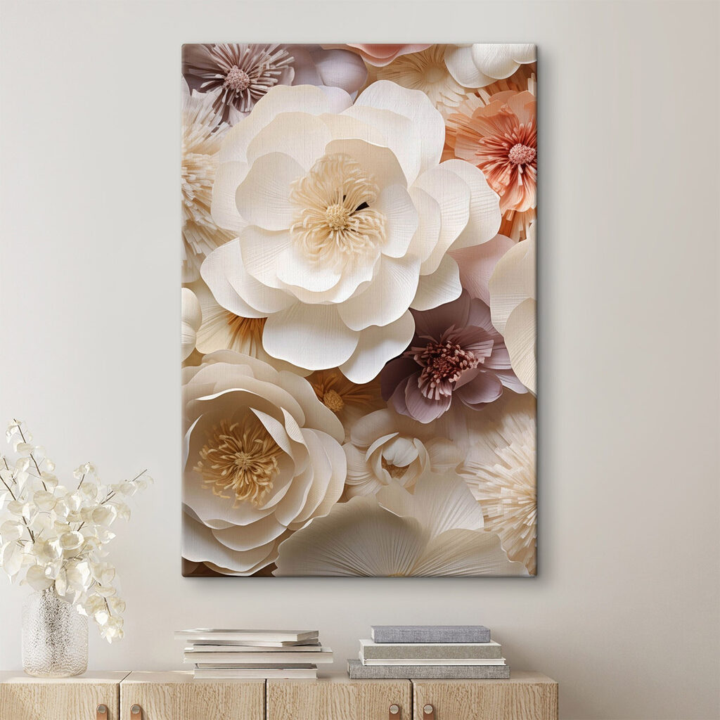Group of paper flowers