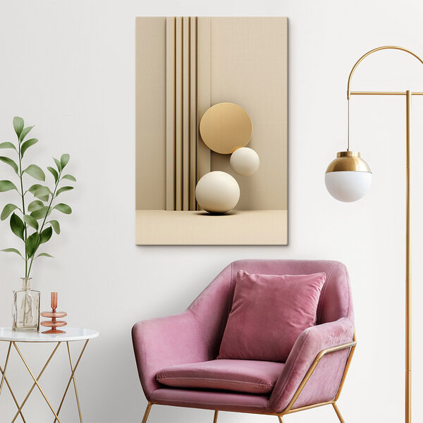 Simple shapes in soft neutral tones