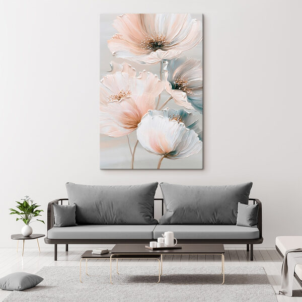Delicate blooms in soft pastel hues Delicate blooms in soft pastel hues