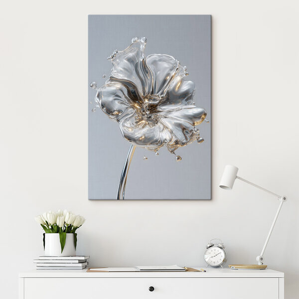 Blossoming form in fluid elegance